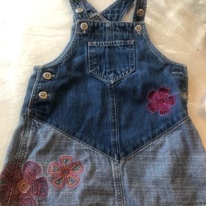 Overall jean dress